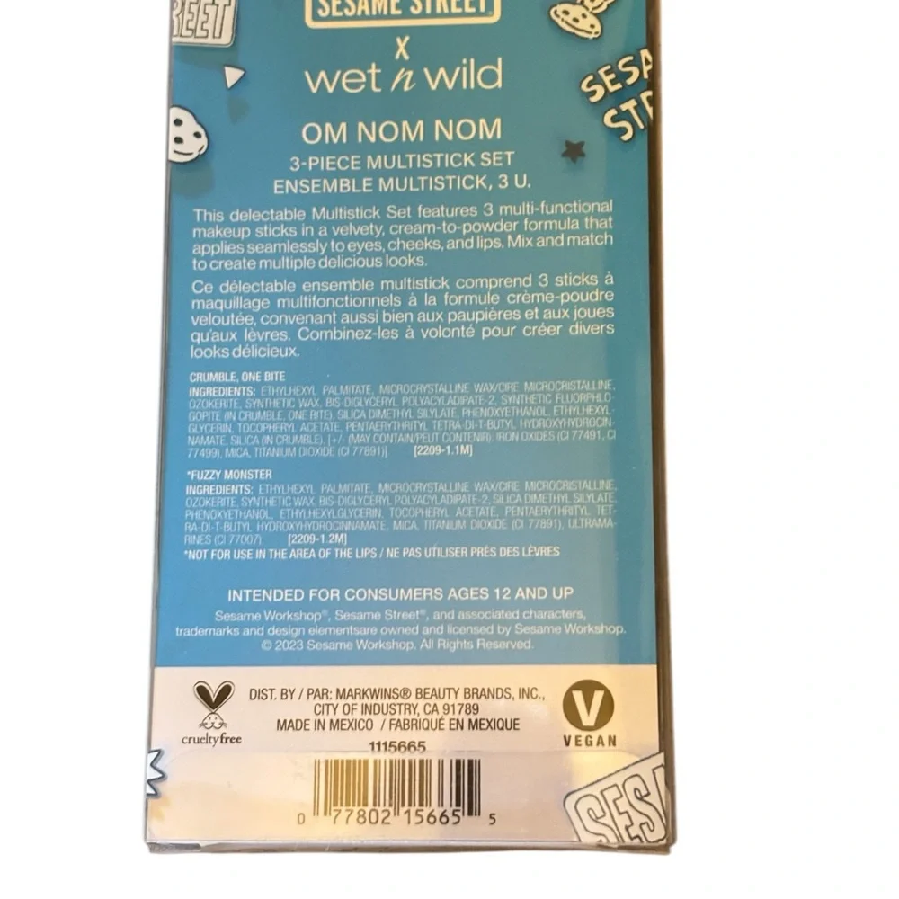 Wet n Wild Sesame Street Multistick Set- Limited Edition- NIB